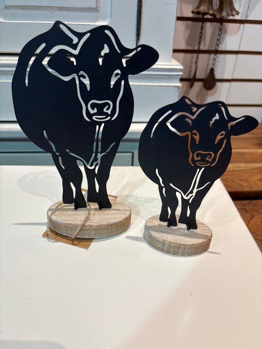 Metal Cows (Set of 2)