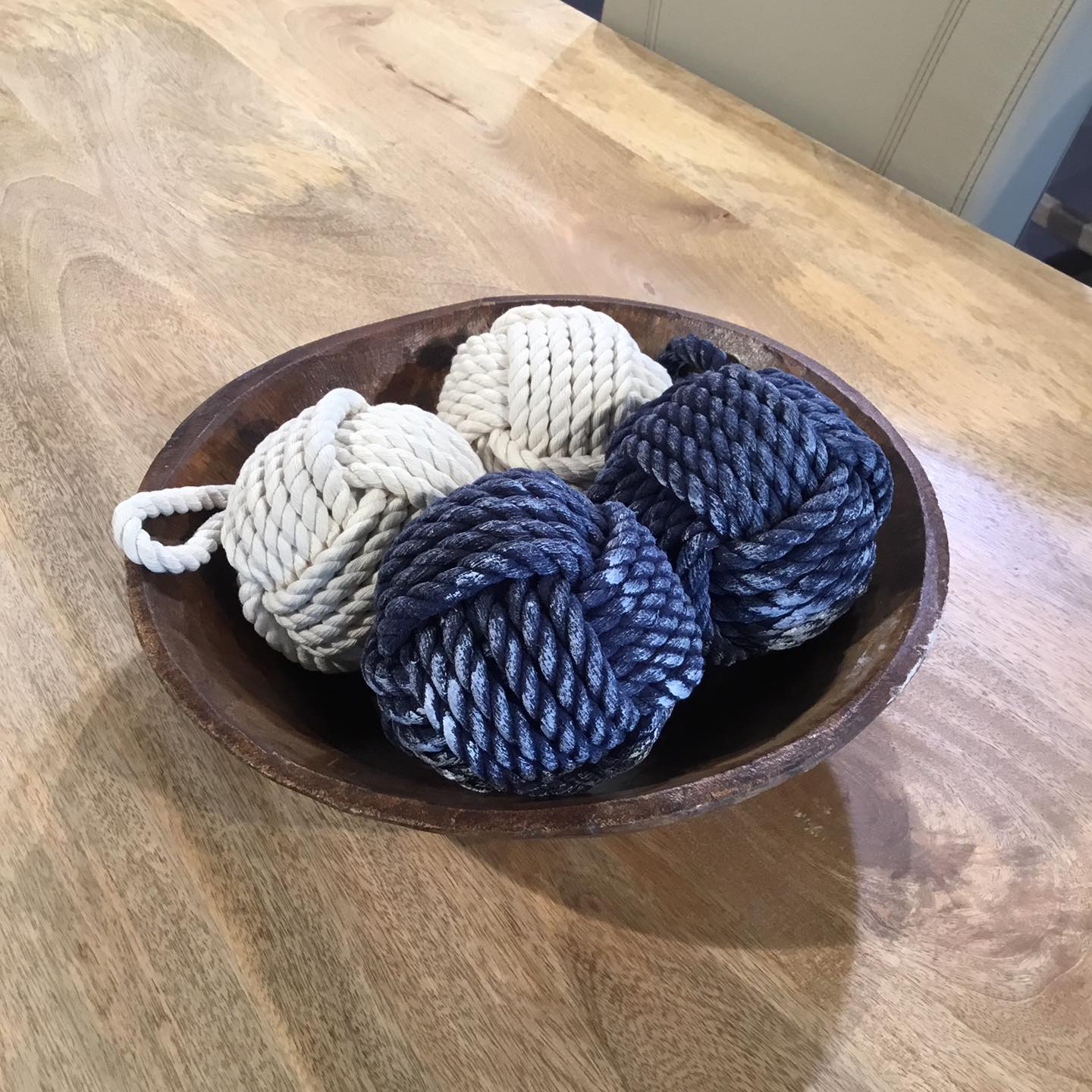 Navy rope ball 4 inch