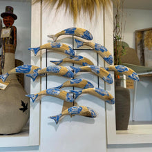 Load image into Gallery viewer, Wood Handycraft Flying Fish wall art
