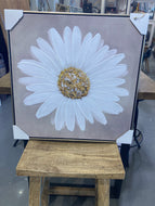 Framed Shasta Daisy Painting