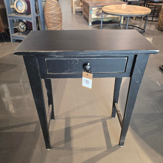 Vintage Black Rustic Accent Console Table