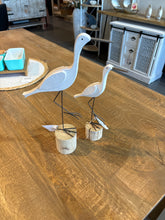 Load image into Gallery viewer, Wooden Storks on Stump
