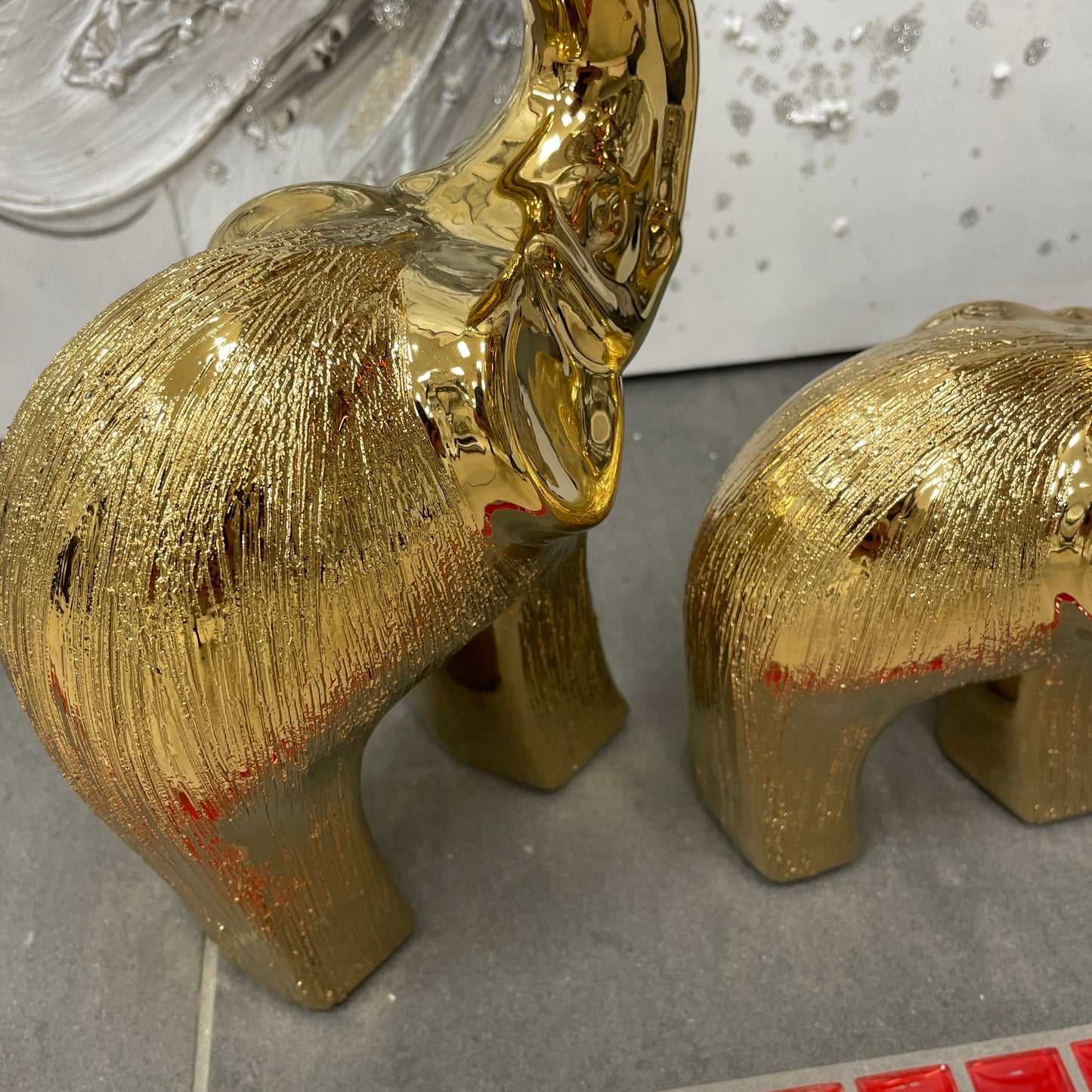 Decorative Gold Elephants