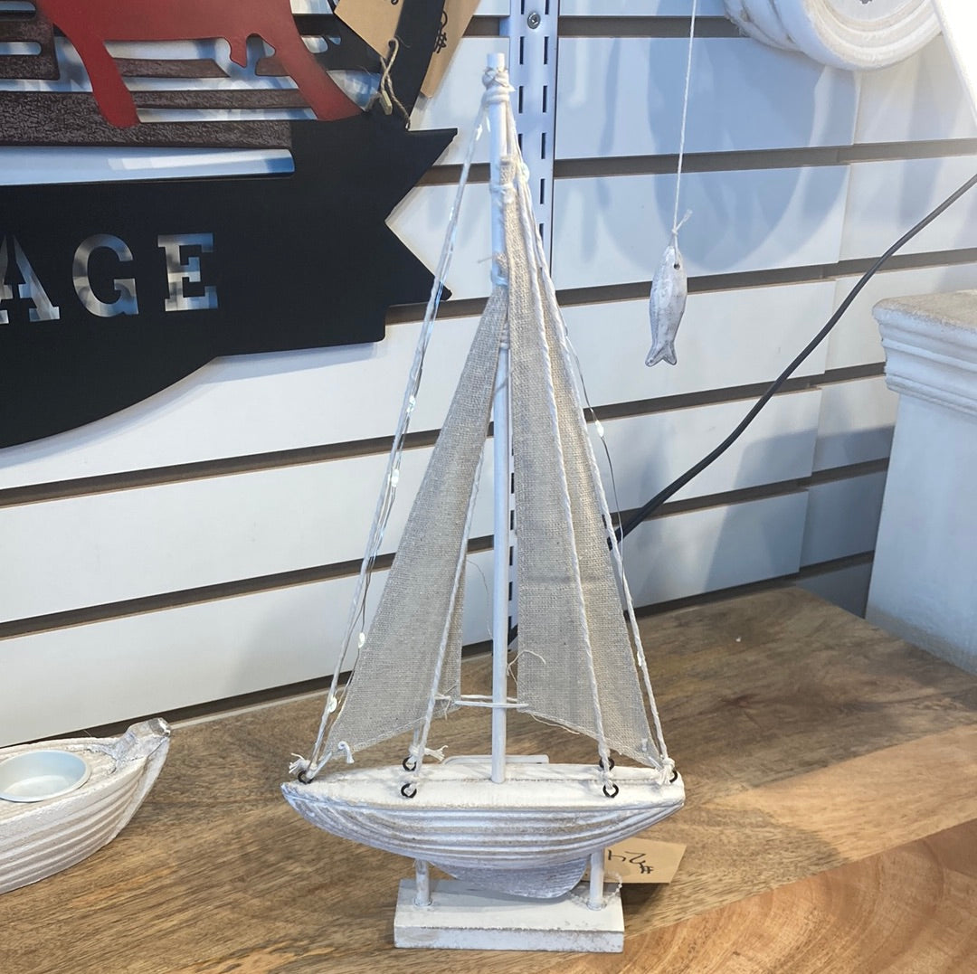 LED Lit Model Sailboat