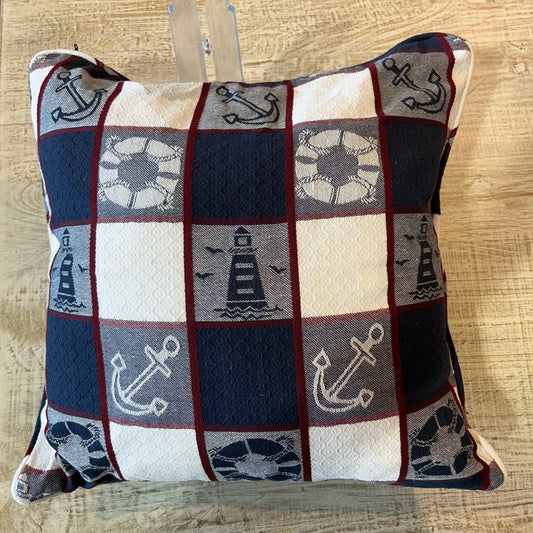 Zip Cushion Cover - Light House with Insert