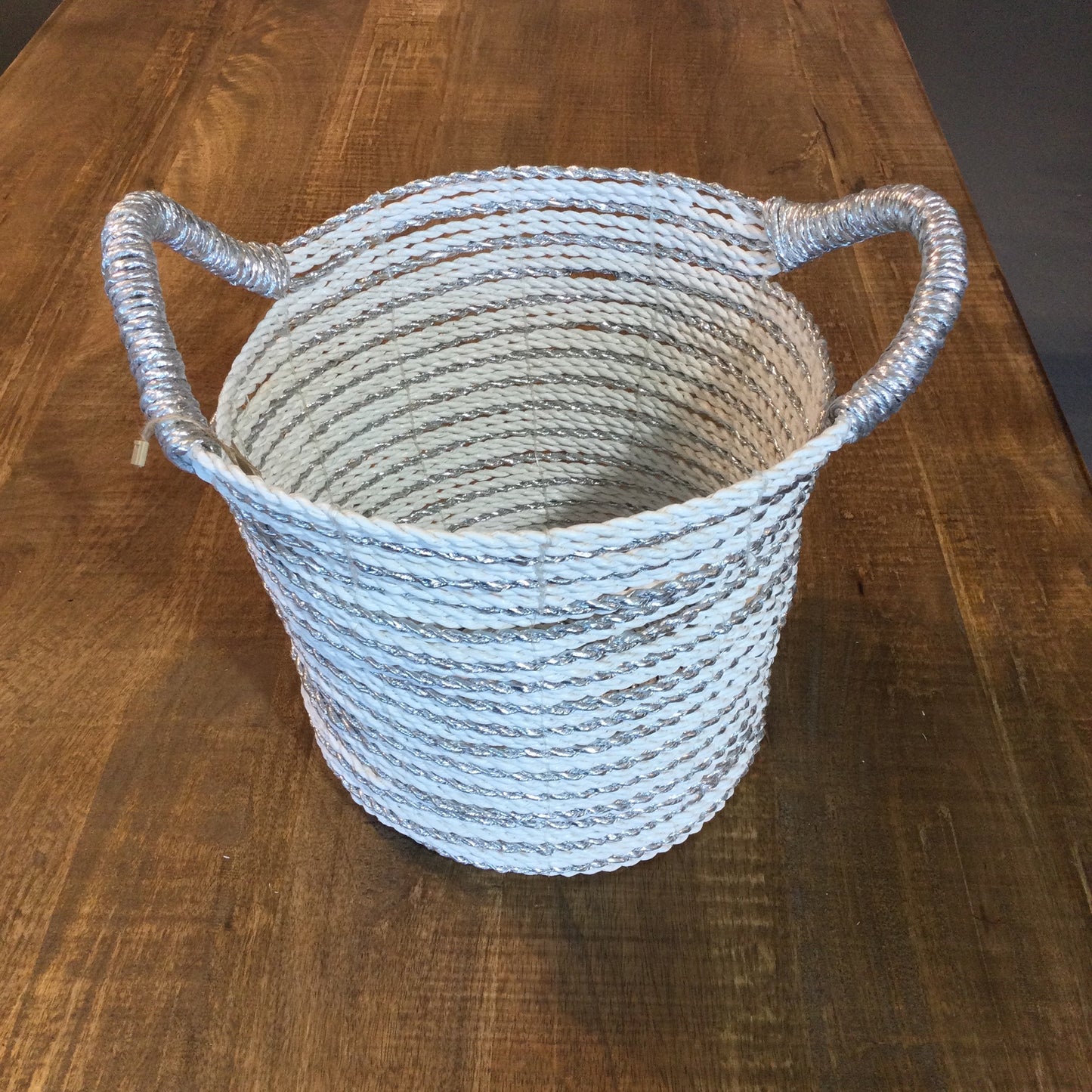 Silver Laced Storage Baskets