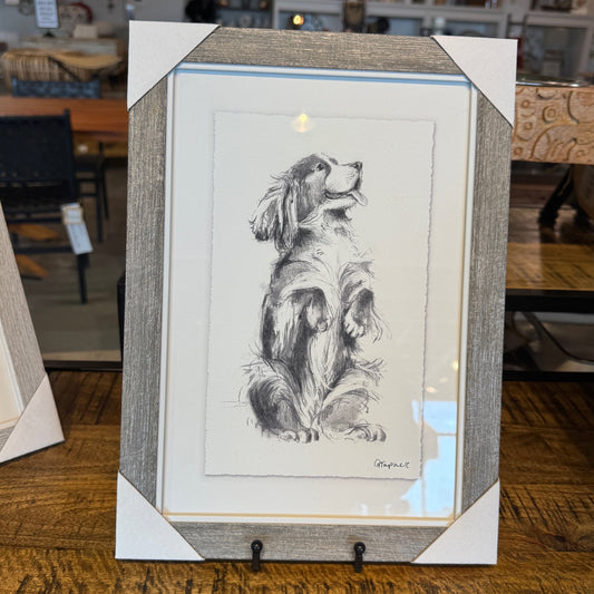 Framed 'Good Boy' Print