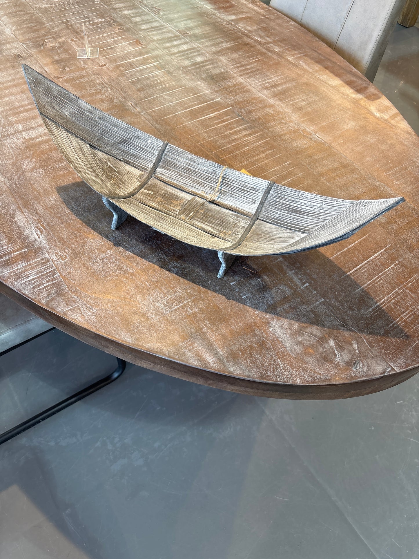 Wooden Boat Shaped Tray