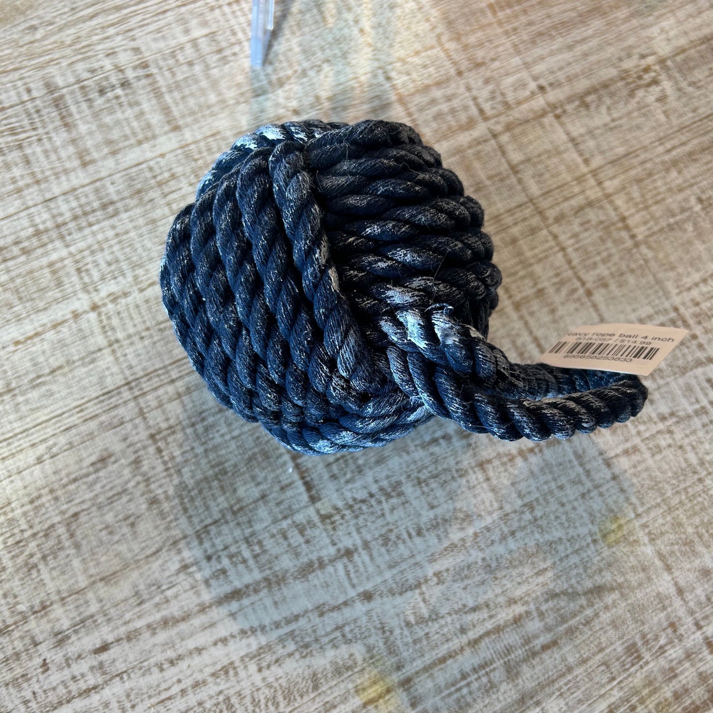 Navy rope ball 4 inch