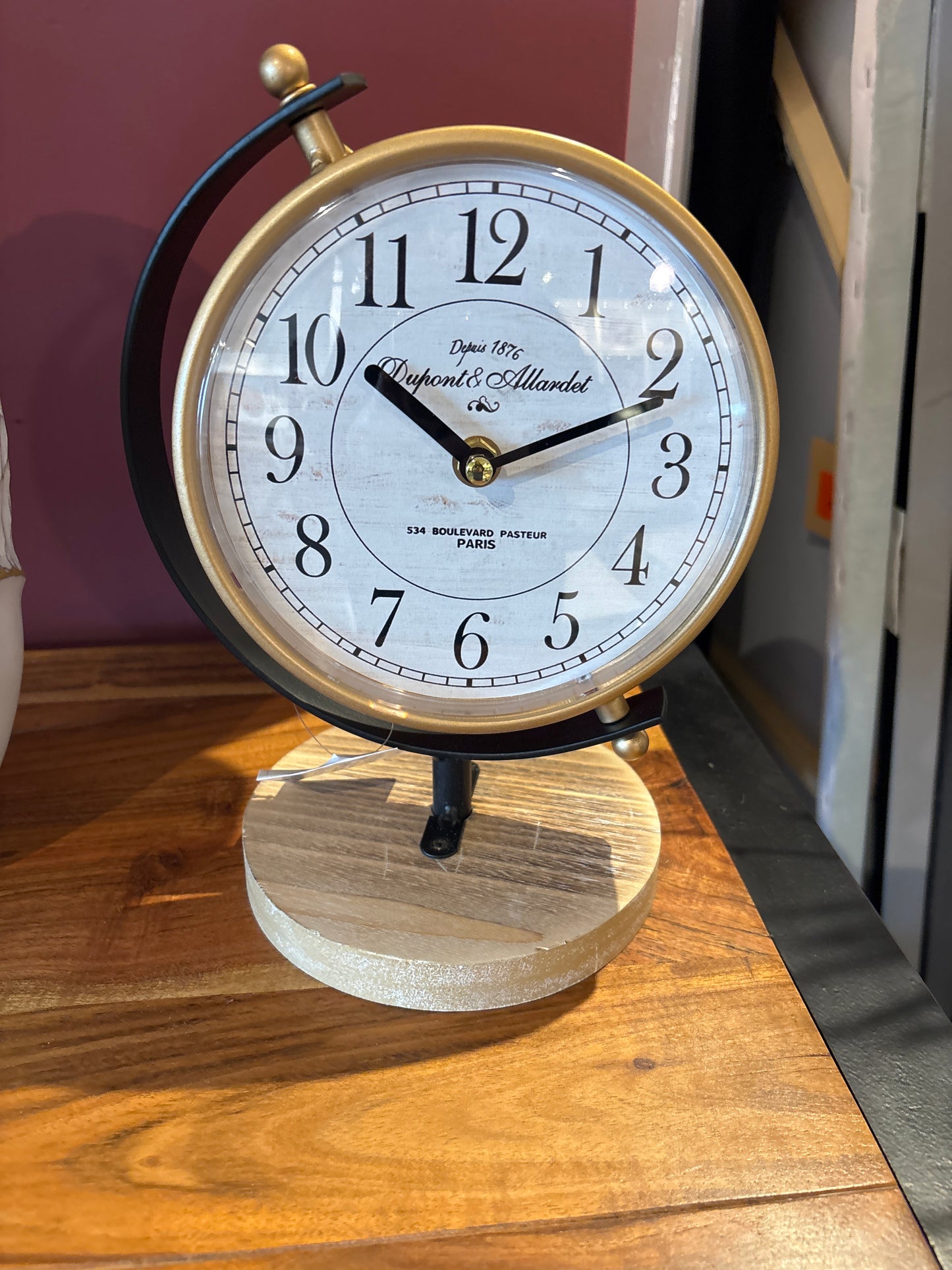 Spinning  Table Clock