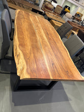 Load image into Gallery viewer, 79 inch Yosemite live edge acacia wood dining table with U legs
