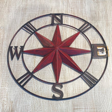 Load image into Gallery viewer, Star Navigation Metal wall Art Compass
