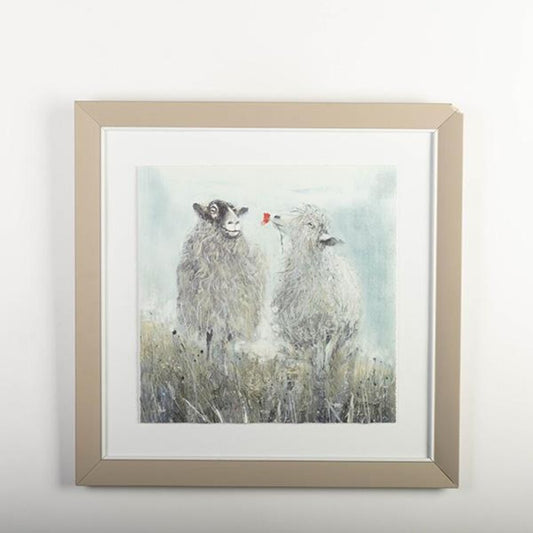 Framed Print, Three Is a Crowd painting