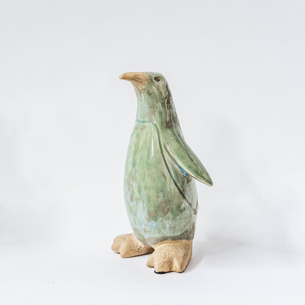 Cute Ceramic green Penguin