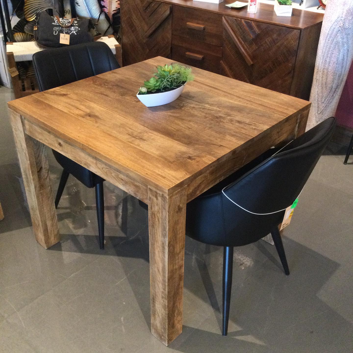 35 inch square pub style dining table