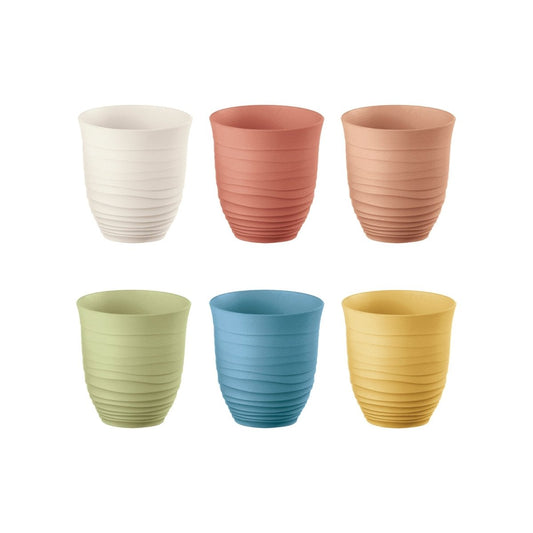 Tierra Set of 6 low Tumblers - Rustic Furniture Outlet