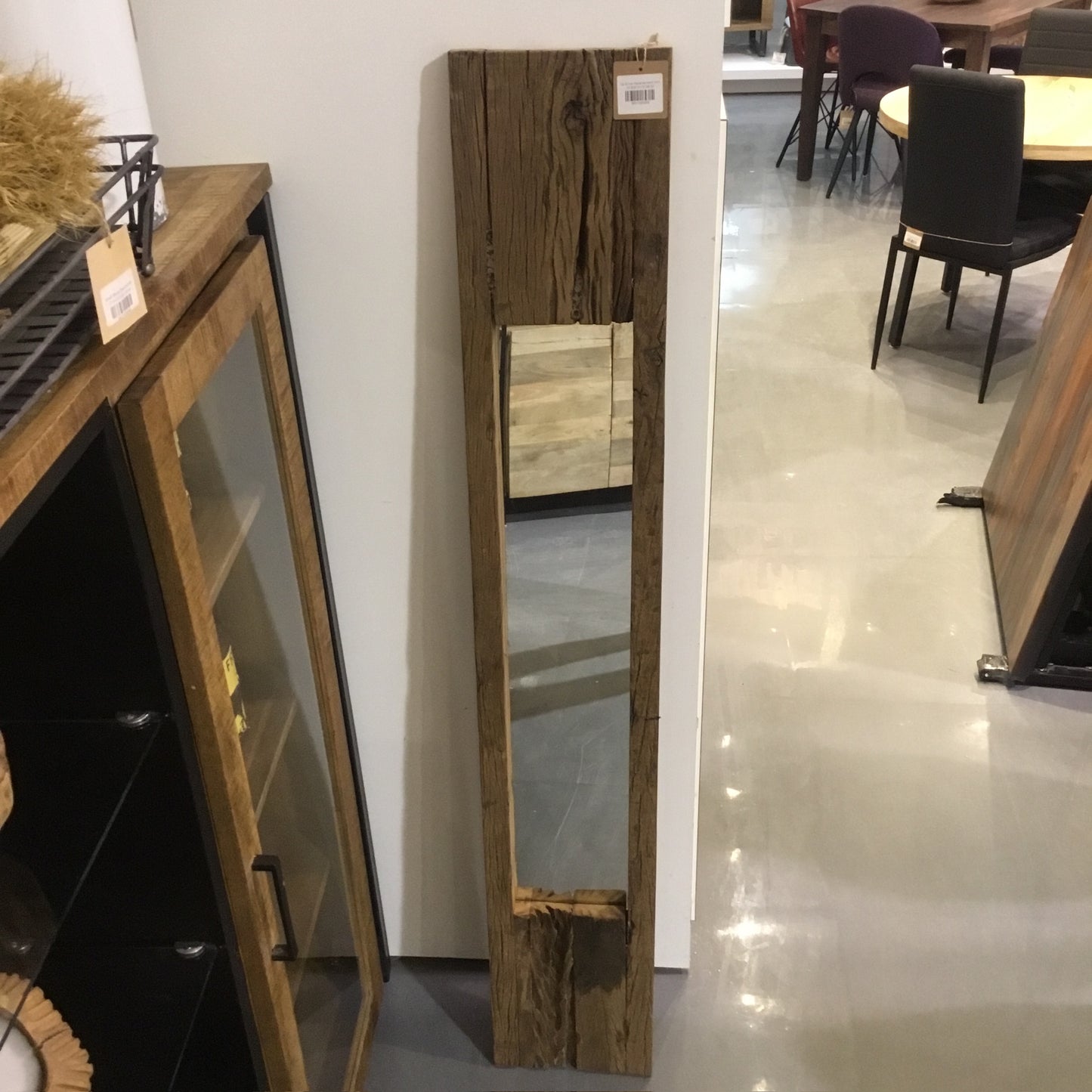 Tall 59 inch Reclaimed wood mirror