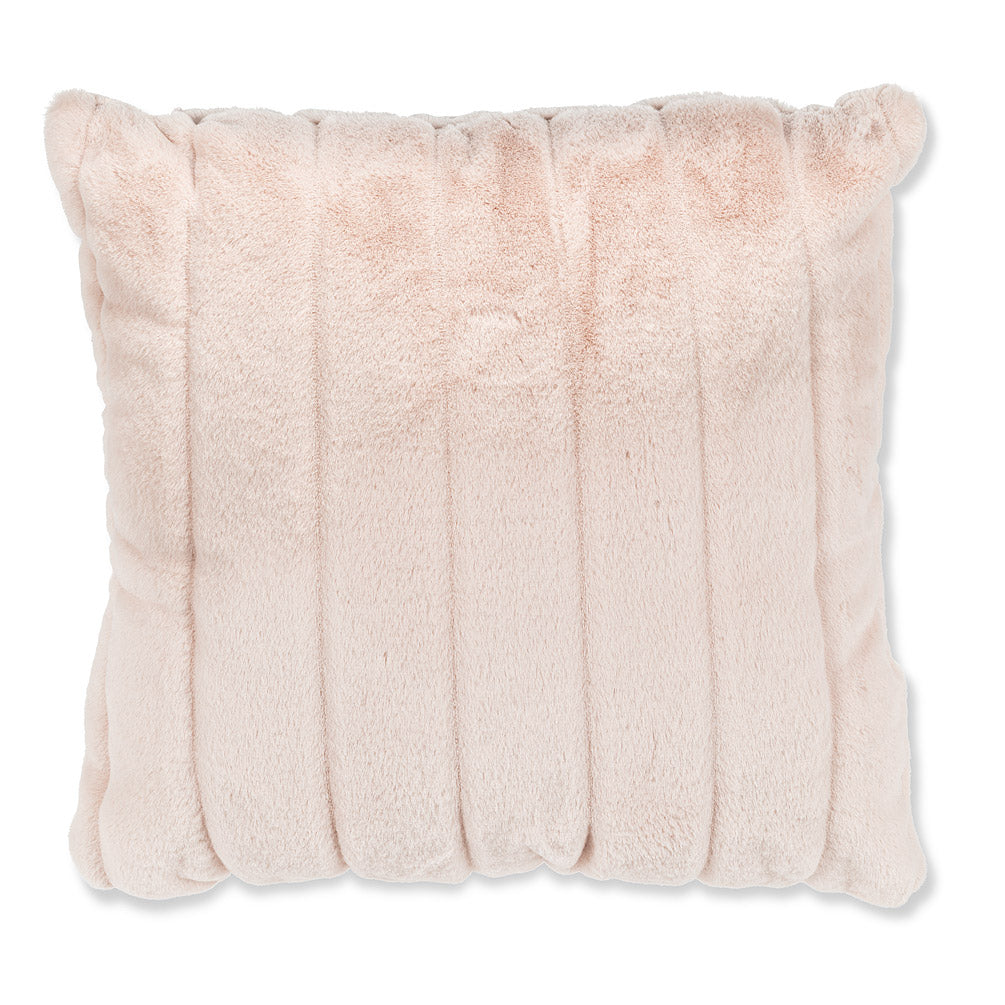 Luxury Faux Fur Pillow-Pnk-18"Sq