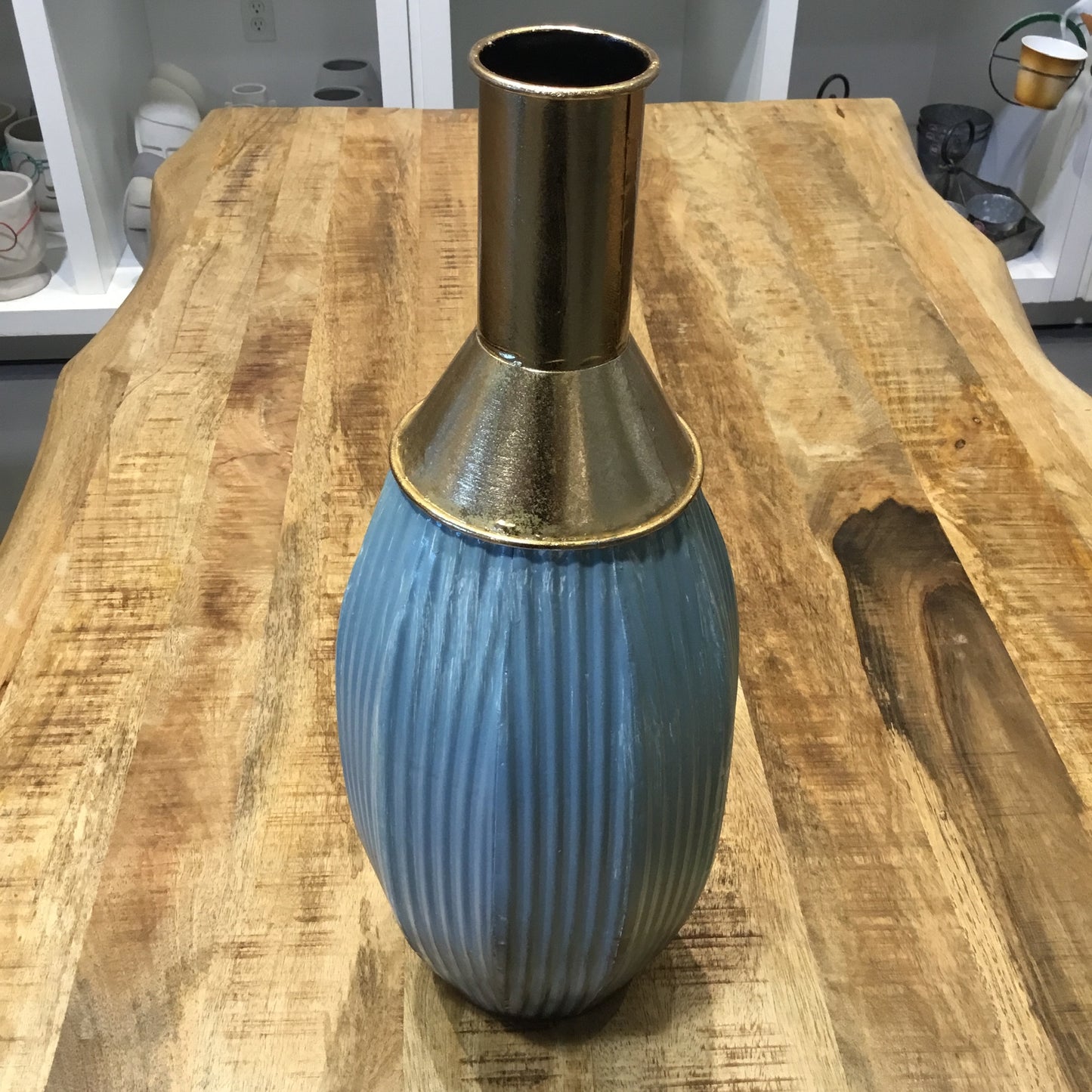 Gold & Blue Vase