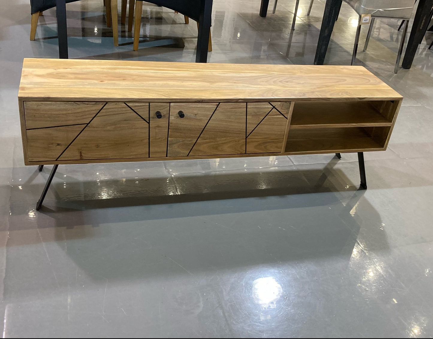 Swift Acacia wood TV Stand