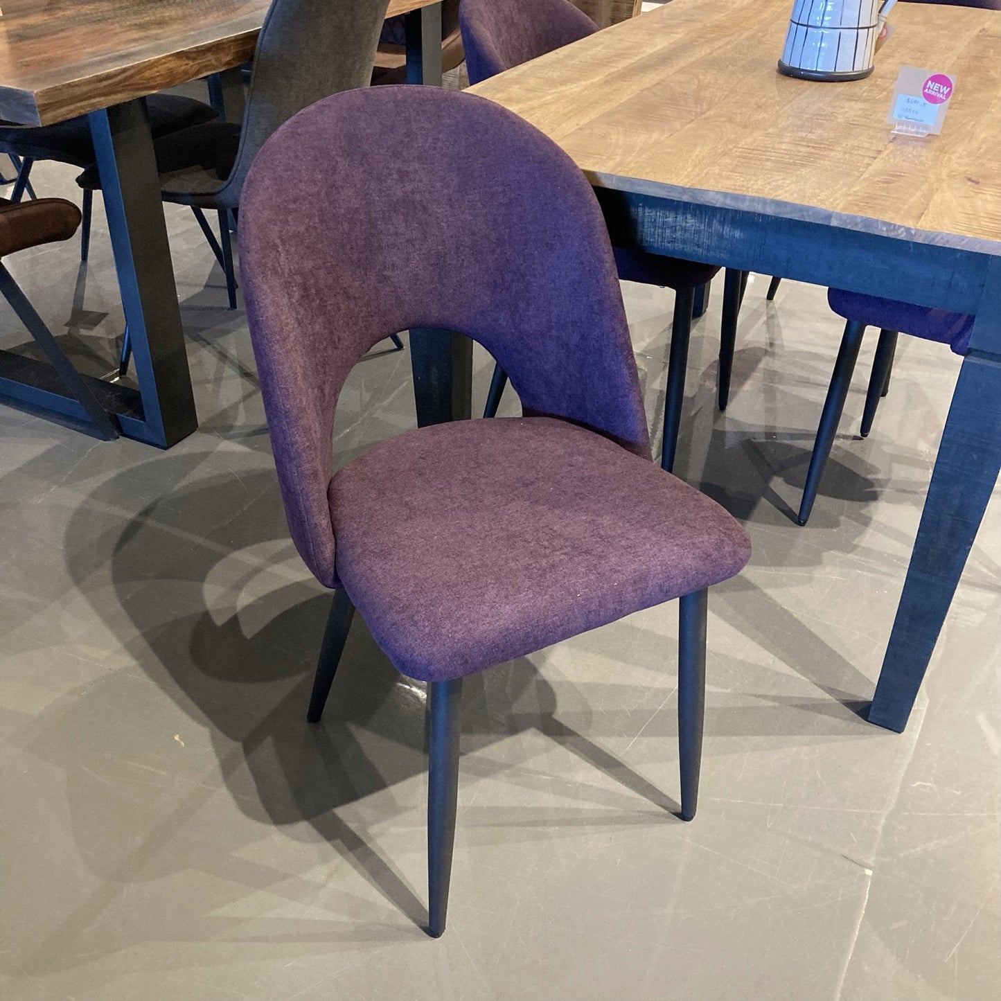 Plum Fabric Dining chair