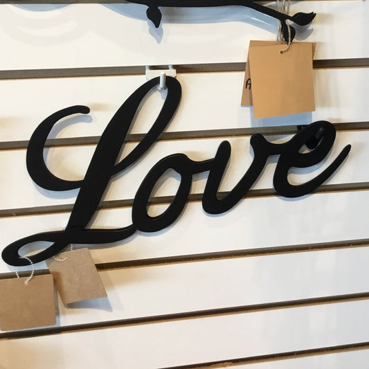 LOVE Metal Wall Art Sign