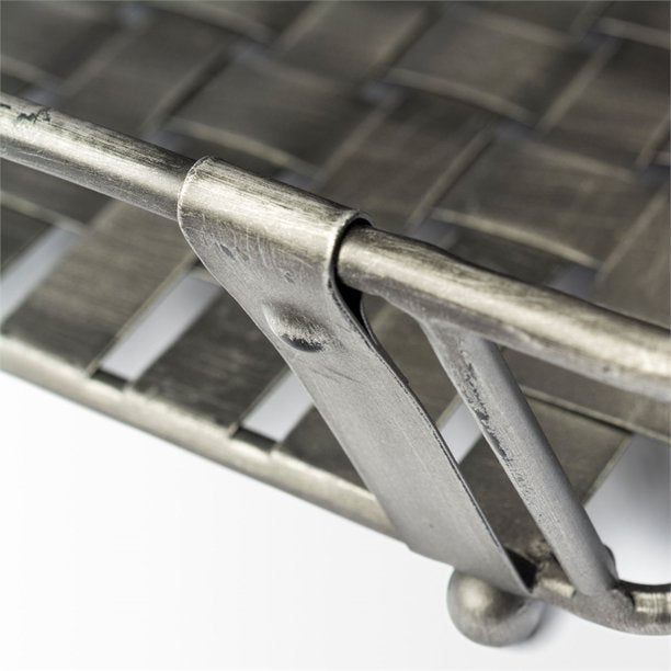 Gunmetal Gray Woven Iron Trays