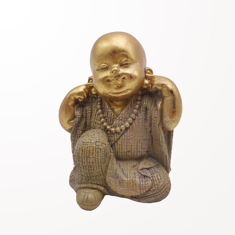 Hear No Evil Golden Buddha